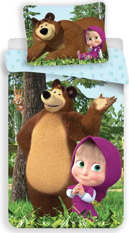 Dětské bavlněné povlečení Jerry Fabrics Máša a Medvěd
