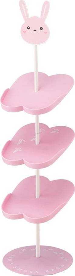 Dětský růžový stojan na boty YAMAZAKI Kid´s Shoe Rack YAMAZAKI