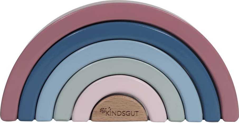 Dřevěná skládací hračka Kindsgut Rainbow KINDSGUT