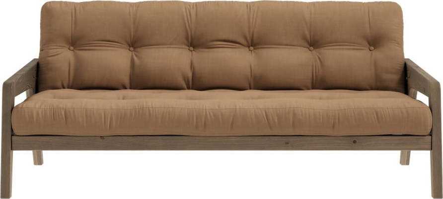 Hnědá rozkládací pohovka 204 cm Grab - Karup Design Karup Design