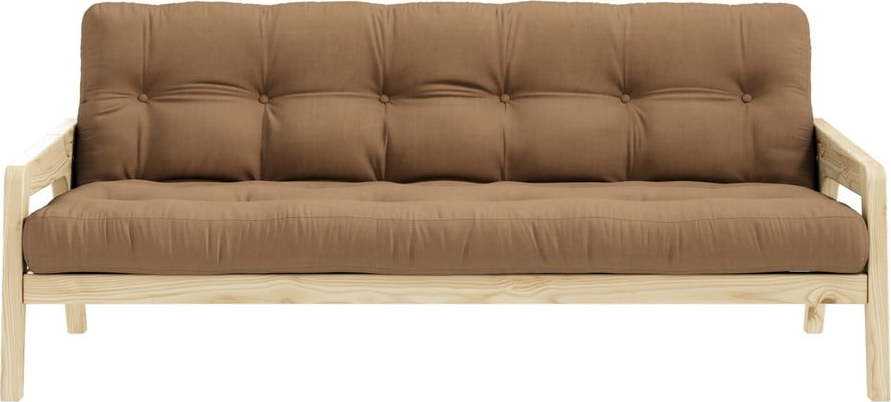 Hnědá rozkládací pohovka 204 cm Grab - Karup Design Karup Design