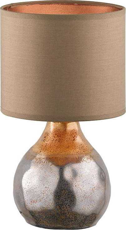 Hnědá stolní lampa Fischer & Honsel Bollo Fischer & Honsel