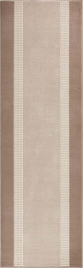 Hnědo-béžový běhoun Hanse Home Basic
