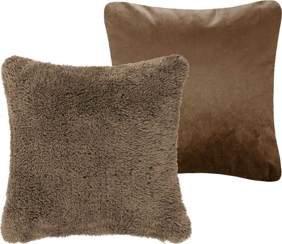 Hnědý dekorativní polštář Tiseco Home Studio Teddy
