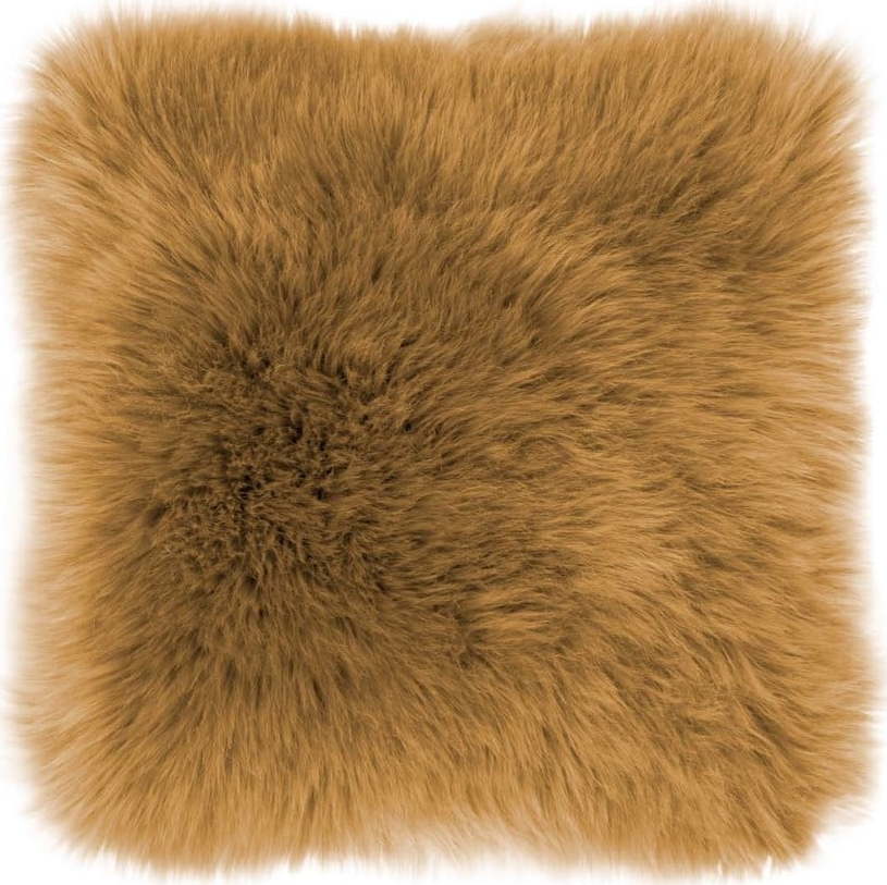 Hnědý polštář Tiseco Home Studio Sheepskin