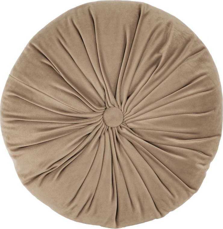 Hnědý sametový dekorativní polštář Tiseco Home Studio Velvet