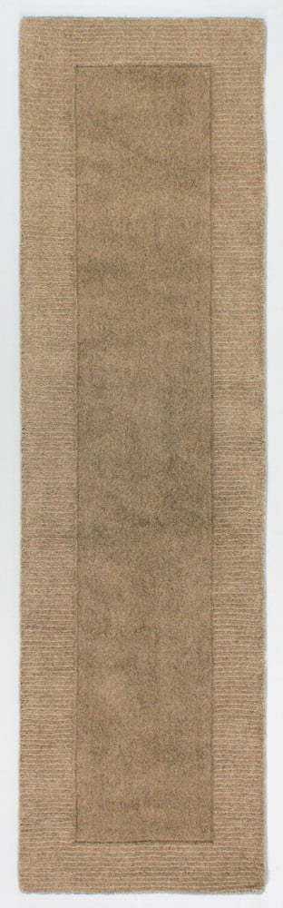 Hnědý vlněný běhoun Flair Rugs Siena