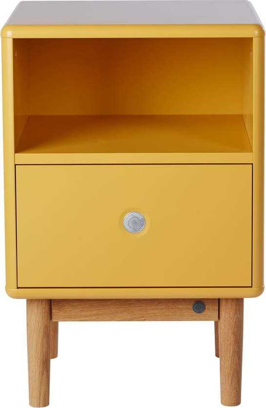 Hořčicově žlutý noční stolek Tom Tailor Color Box Tom Tailor