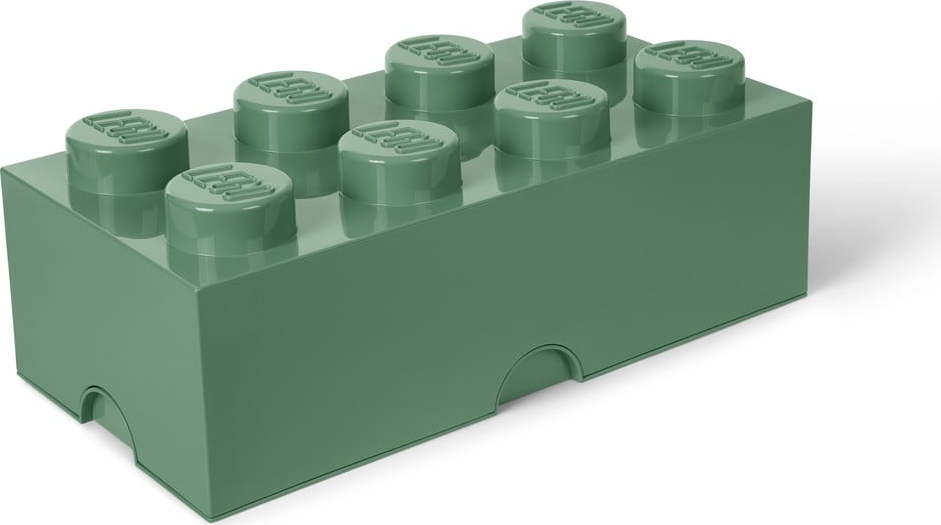 Khaki zelený úložný box LEGO® LEGO