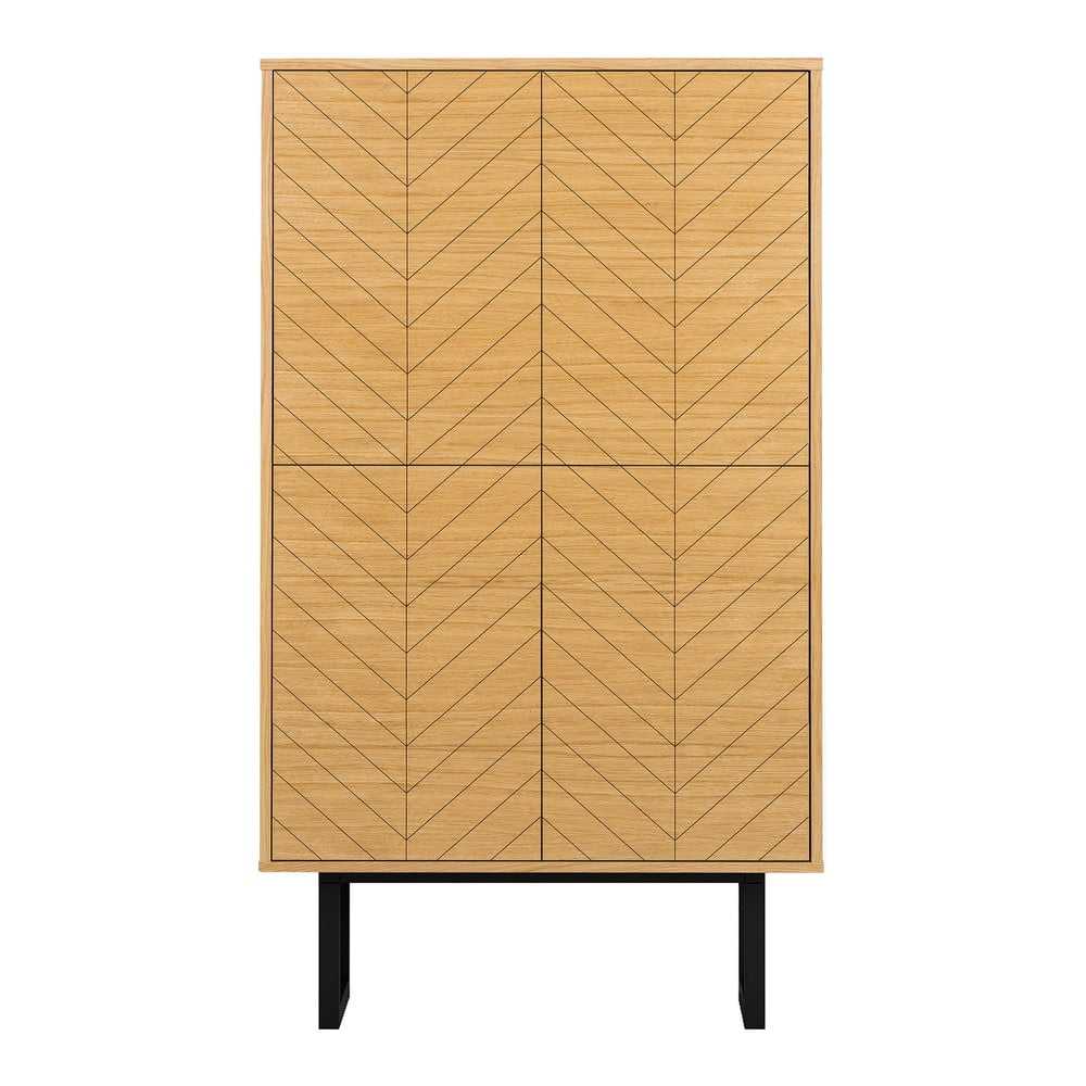 Komoda v dekoru dubového dřeva Woodman Camden Herringbone Woodman