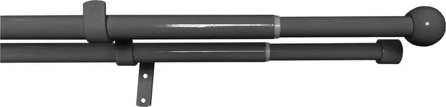 Kovová roztažitelná dvojitá garnýž 120 - 230 cm Koule - SP TREND SP TREND