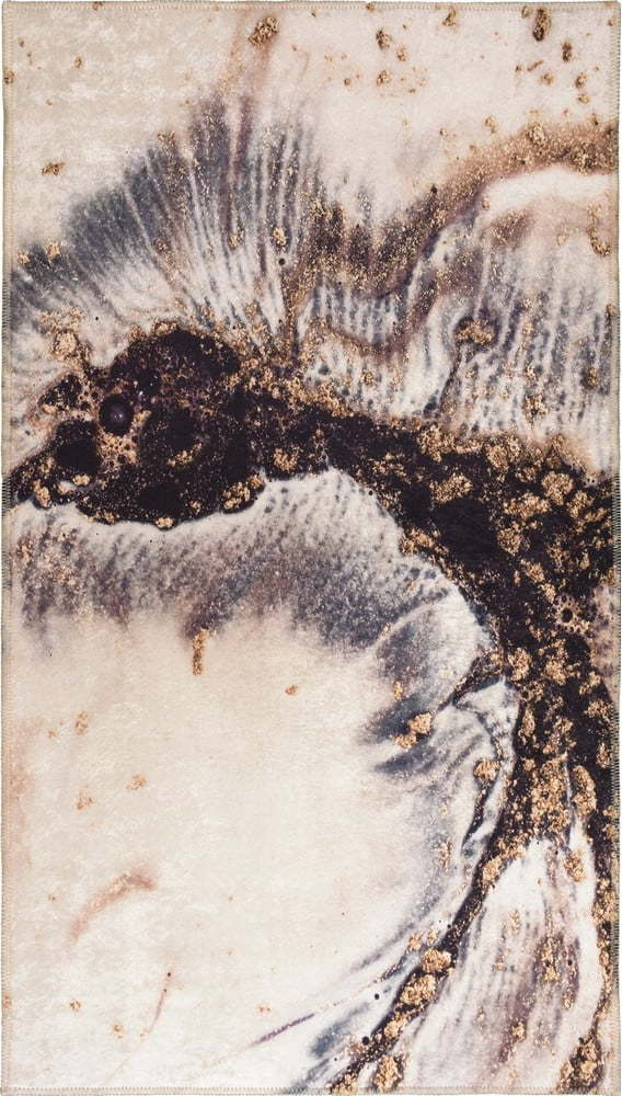 Krémovo-hnědý pratelný koberec 150x80 cm - Vitaus Vitaus