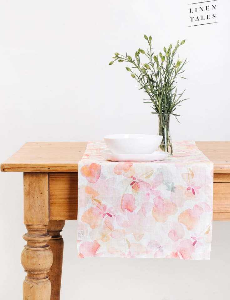 Lněný běhoun na stůl 200x40 cm - Linen Tales Linen Tales