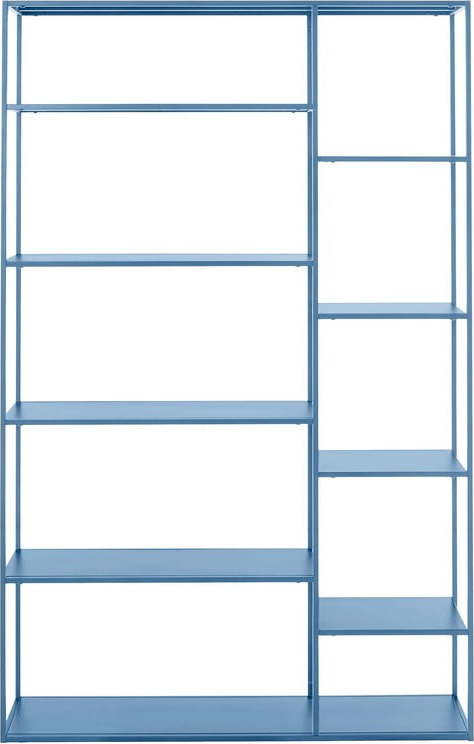 Modrá kovová knihovna 120x188 cm Sisto - Støraa Støraa