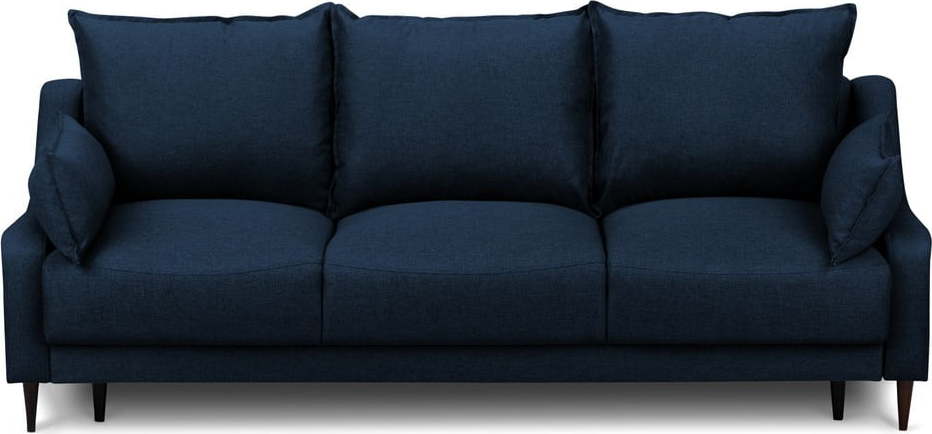 Modrá rozkládací pohovka s úložným prostorem Mazzini Sofas Ancolie