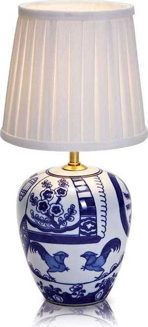 Modro-bílá stolní lampa Markslöjd Goteborg