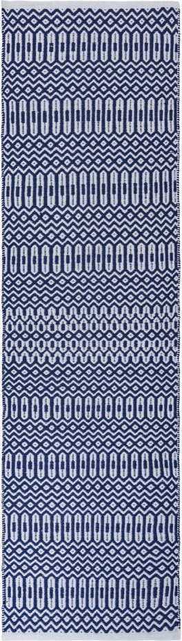 Modro-bílý běhoun Asiatic Carpets Halsey