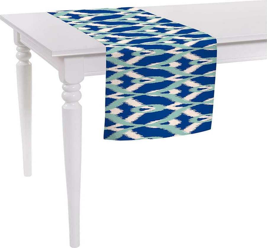 Modro-zelený běhoun na stůl Mike & Co. NEW YORK Honey Coastal