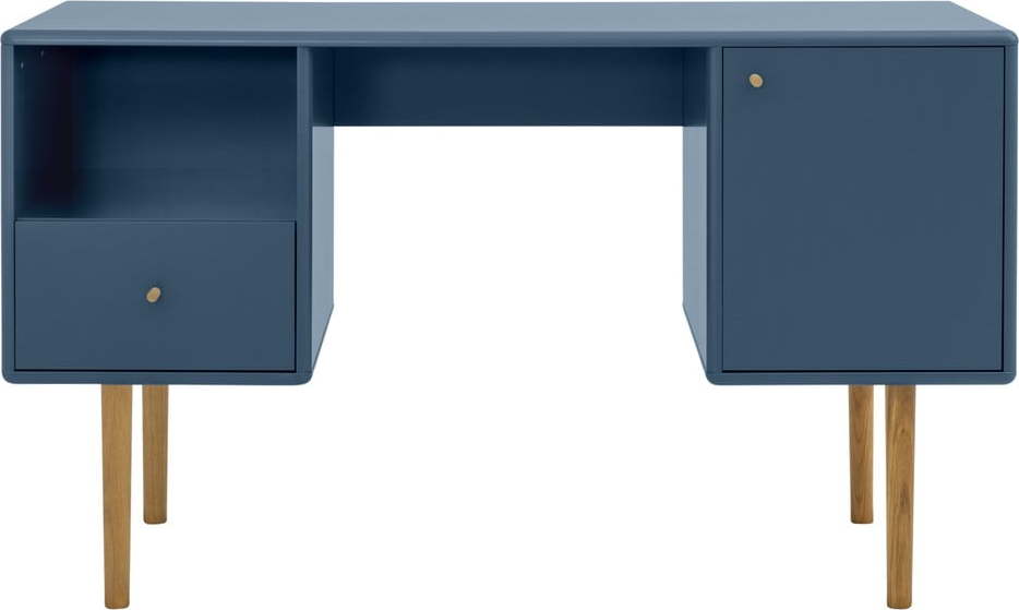 Modrý pracovní stůl 130x50 cm Color Living - Tom Tailor for Tenzo Tom Tailor