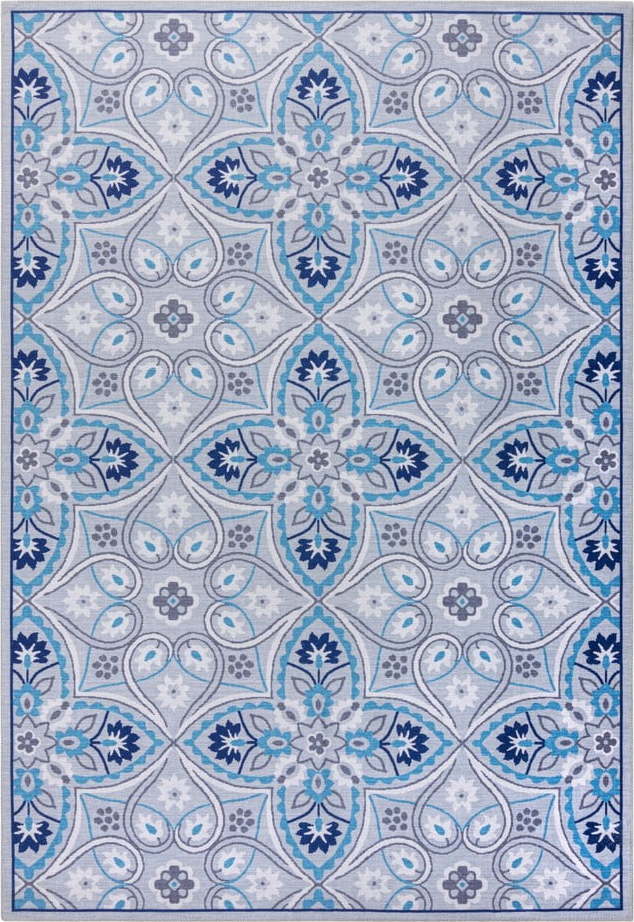 Modrý pratelný koberec 290x200 cm Ellen - Flair Rugs Flair Rugs