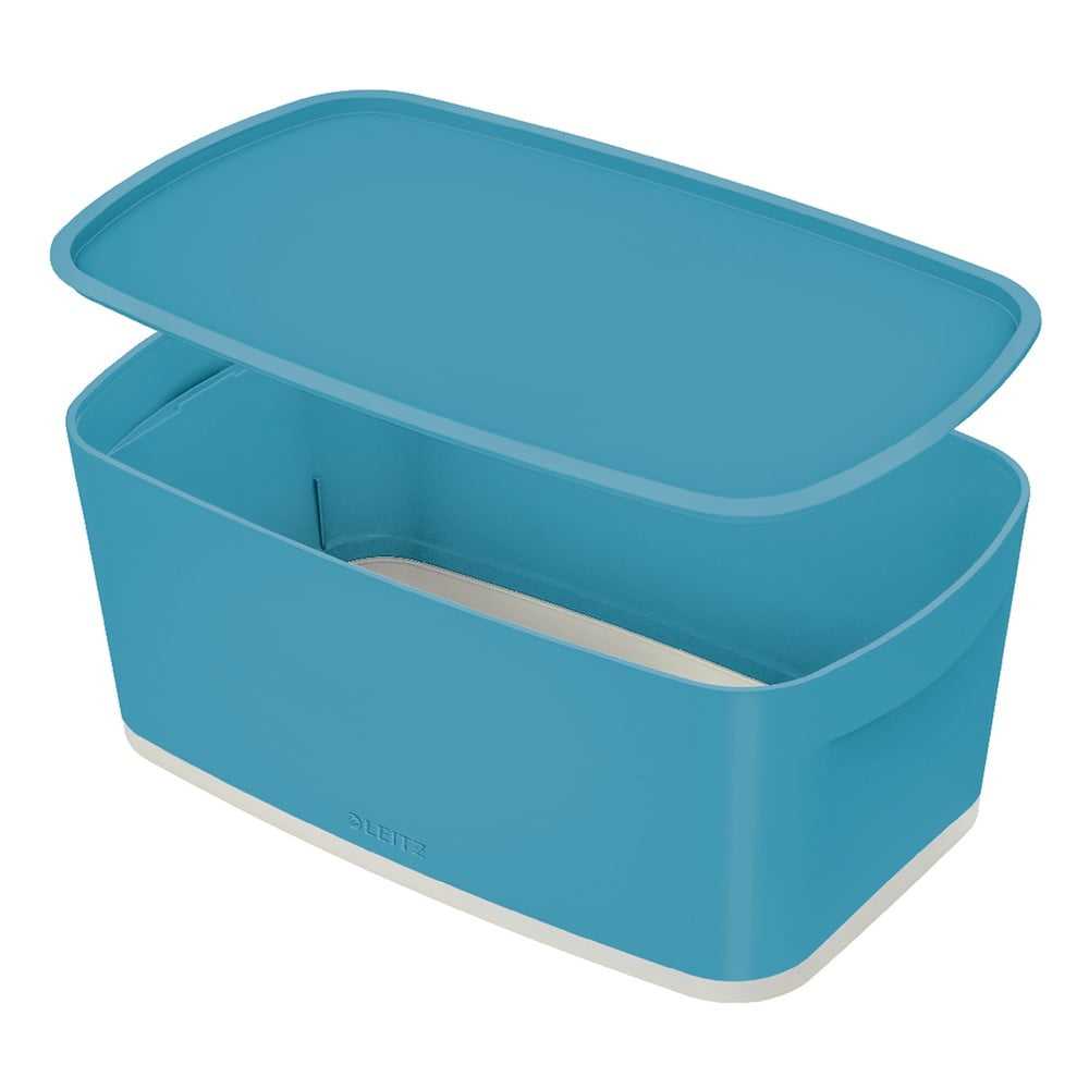 Modrý úložný box s víkem Leitz Cosy