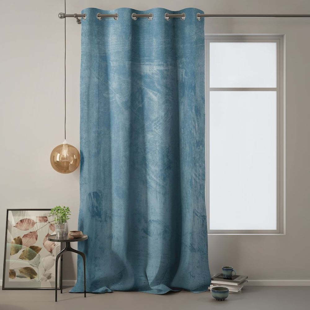 Modrý závěs AmeliaHome Velvet