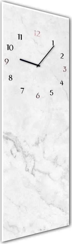 Nástěnné hodiny Styler Glassclock Marble