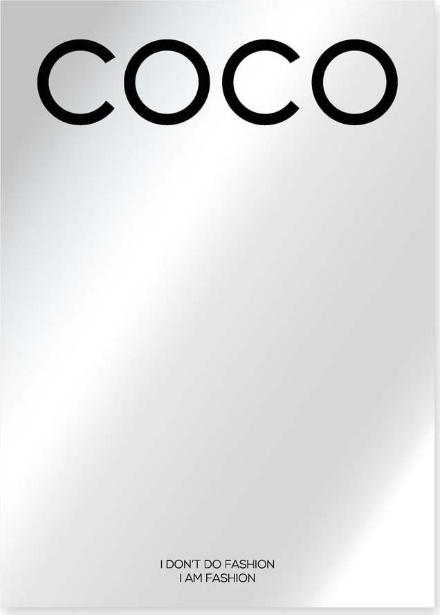 Nastěnné zrcadlo 50x70 cm Coco Chanel - Little Nice Things Little Nice Things