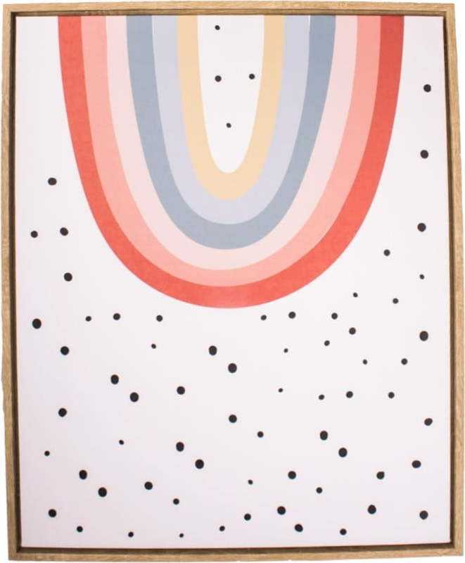 Nástěnný obraz v rámu Dakls Dotty Rainbow