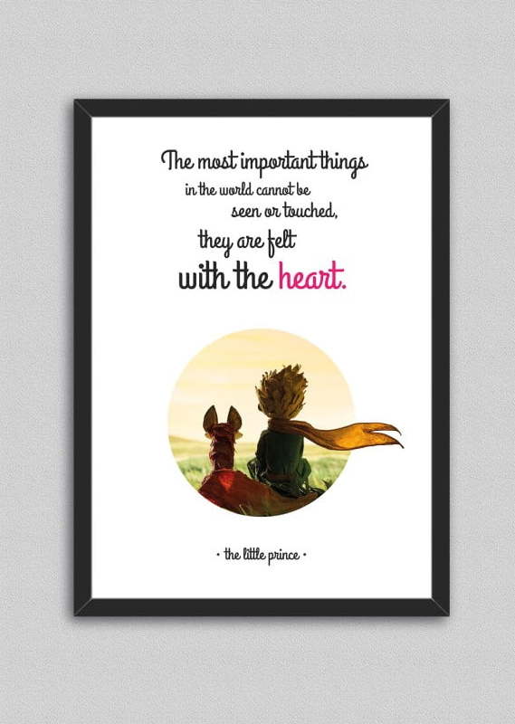 Obraz North Carolina Scandinavian Home Decors Little Prince Quote V2