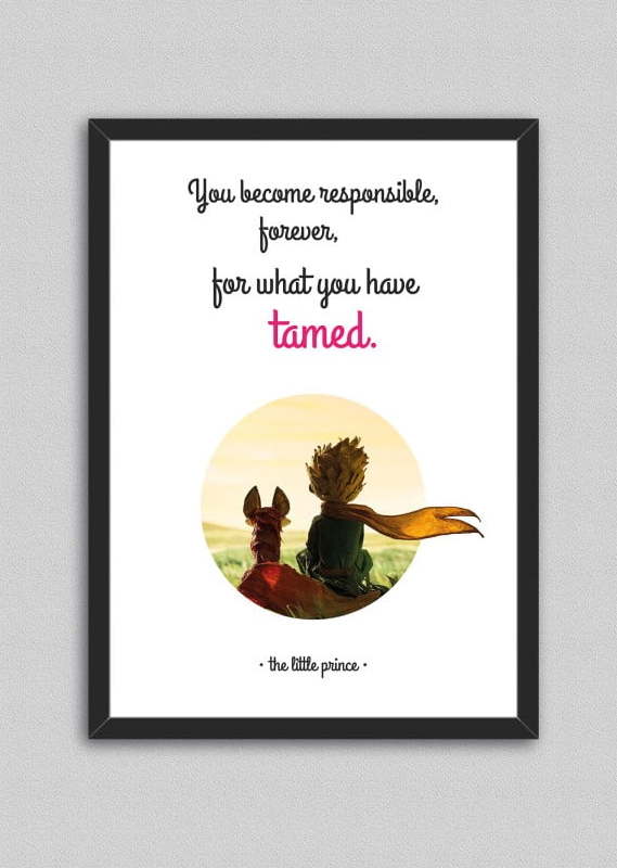 Obraz North Carolina Scandinavian Home Decors Little Prince Quote V8