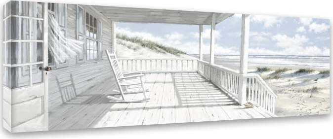 Obraz Styler Canvas Watercolor House On The Beach