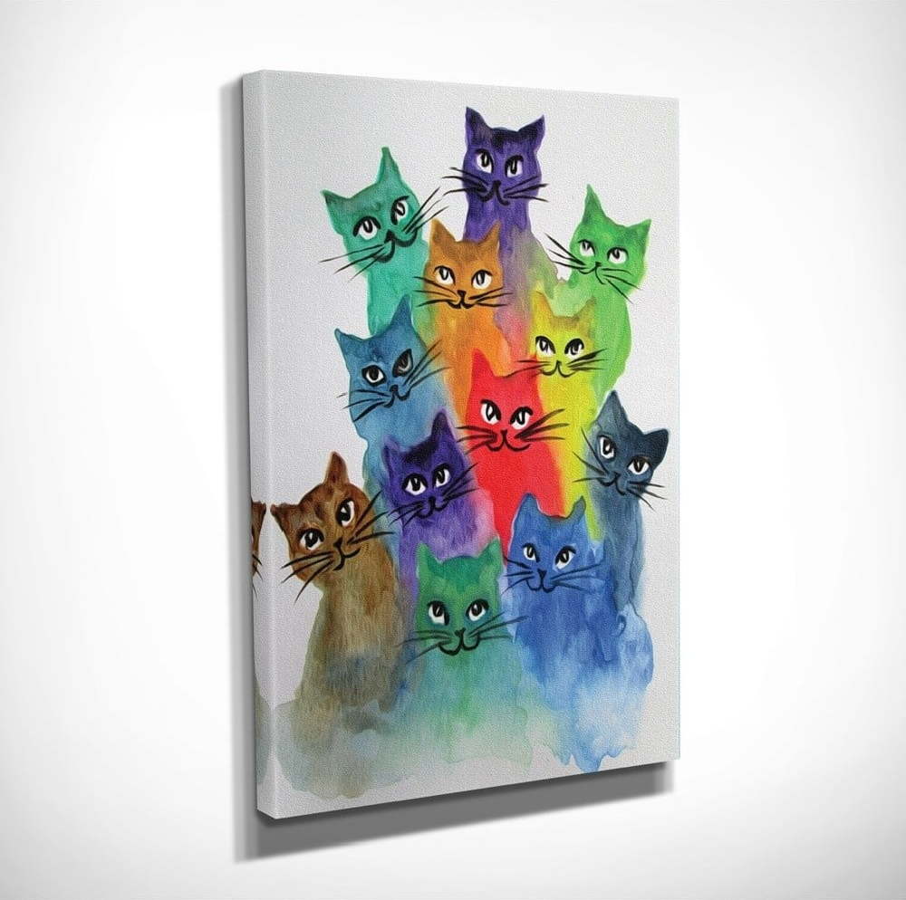 Obraz na plátně Happy Cats