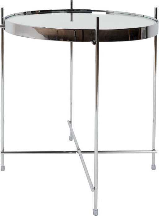 Odkládací stolek ve stříbrné barvě Zuiver Cupid Zuiver
