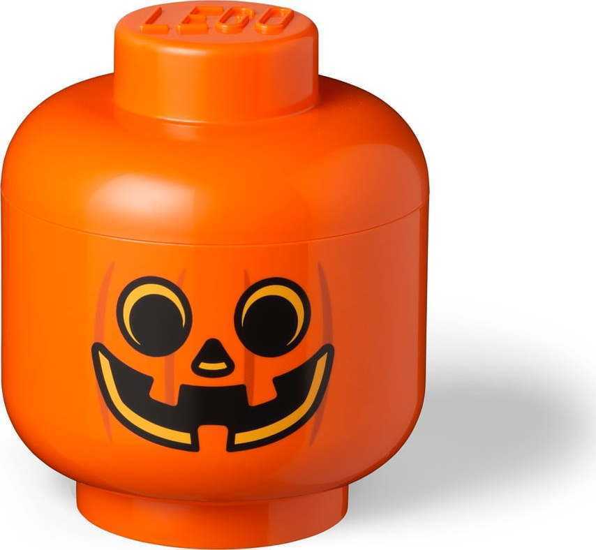 Oranžový úložný box LEGO® Pumpkin Head L LEGO