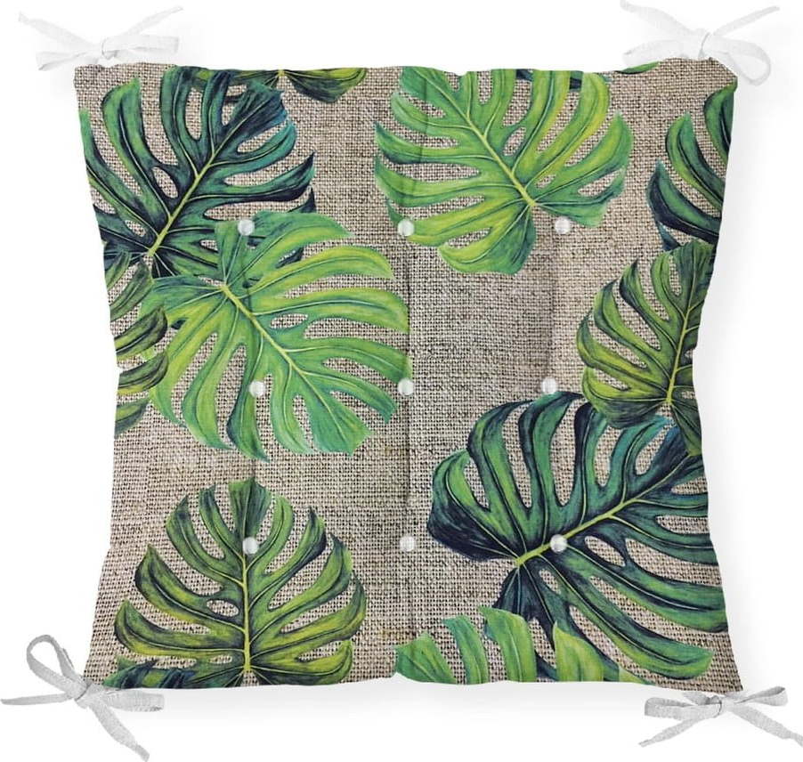 Podsedák na židli Minimalist Cushion Covers Green Banana Leaves