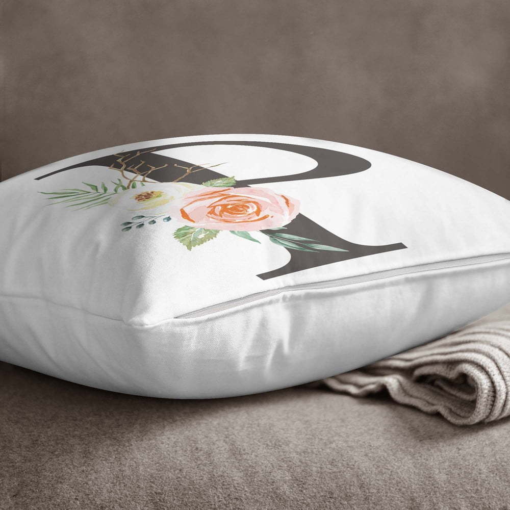 Povlak na polštář Minimalist Cushion Covers Floral Alphabet P