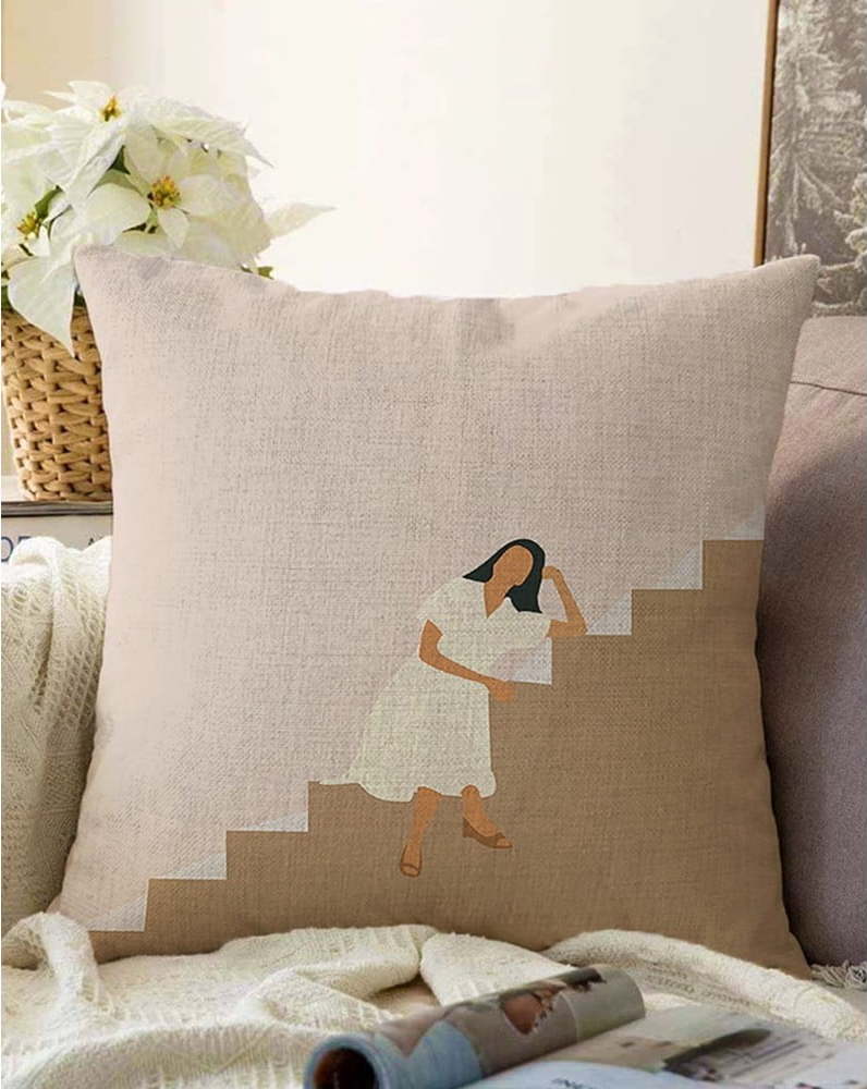 Povlak na polštář s příměsí bavlny Minimalist Cushion Covers Vacation