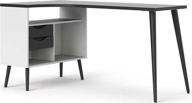 Pracovní stůl s černou deskou 145x81 cm Oslo - Tvilum Tvilum