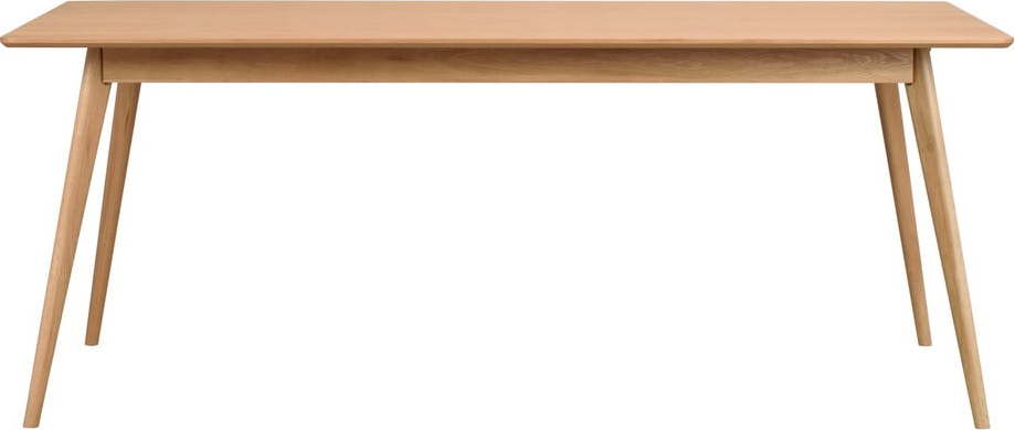 Rozkládací jídelní stůl s deskou v dekoru jasanového dřeva 190x90 cm Yumi - Rowico Rowico