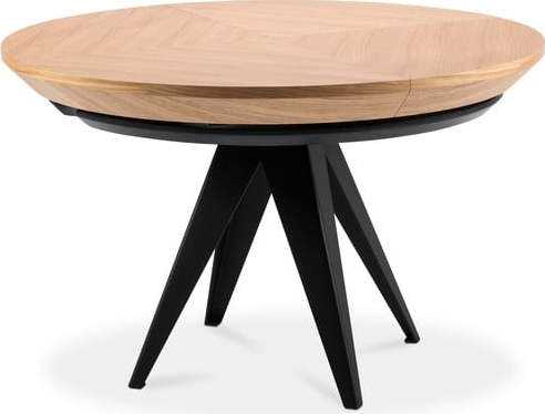Rozkládací stůl s černými kovovými nohami Windsor & Co Sofas Magnus