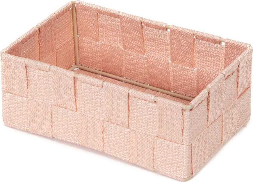 Růžový koupelnový organizér Compactor Stan