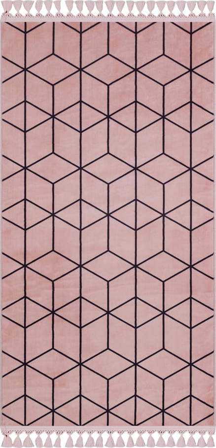Růžový pratelný koberec 120x80 cm - Vitaus Vitaus