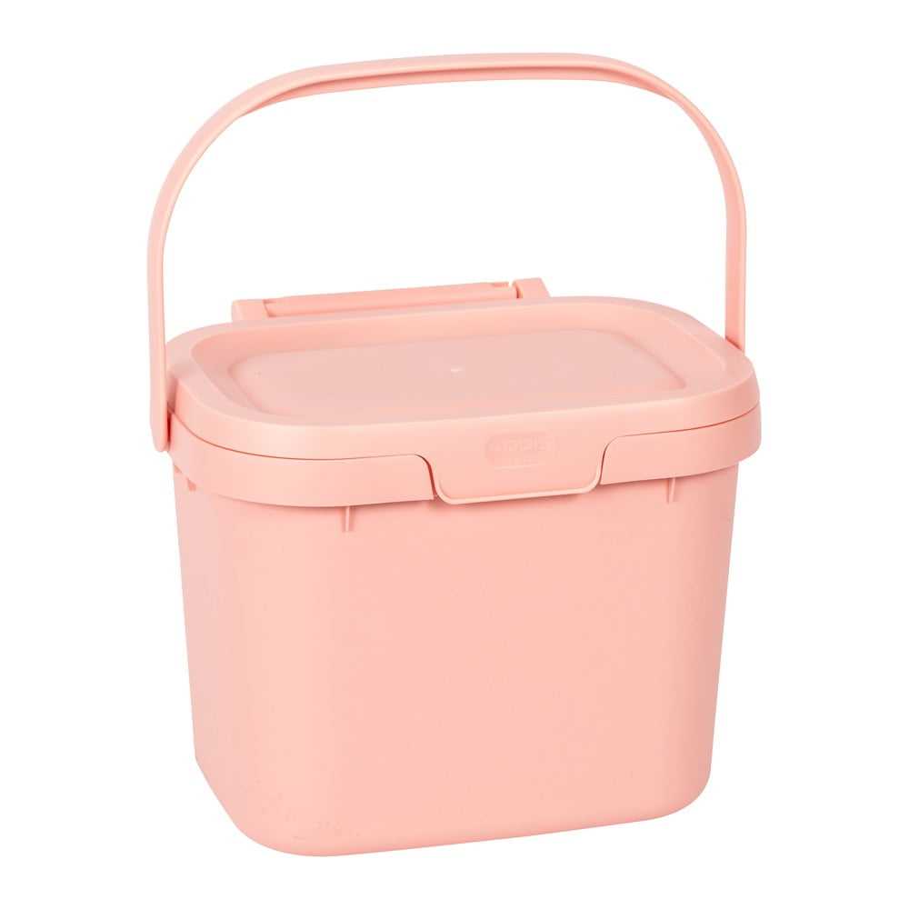 Růžový úložný box Addis Caddy