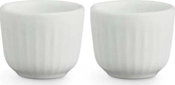 Sada 2 bílých porcelánových misek na vajíčka Kähler Design Hammershoi