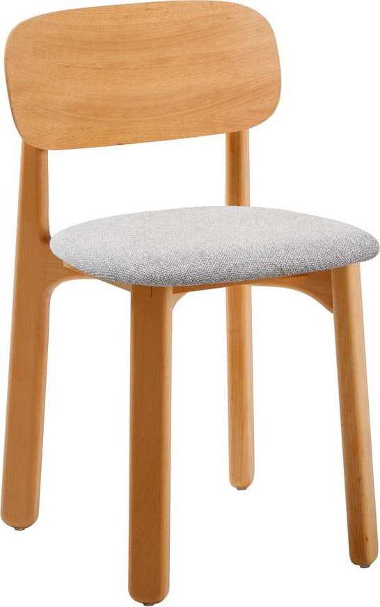 Sada 2 bukových jídelních židlí se šedým sedákem Bonami Selection Miko Bonami Selection