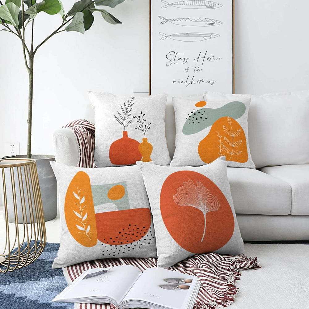 Sada 4 povlaků na polštáře Minimalist Cushion Covers Glam