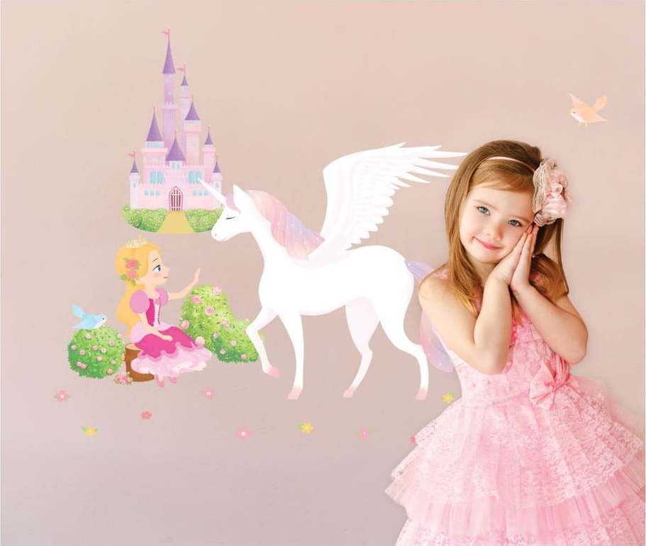 Sada nástěnných samolepek Ambiance Princess