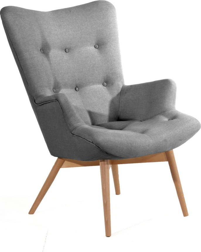 Šedé křeslo Max Winzer Aiko Max Winzer