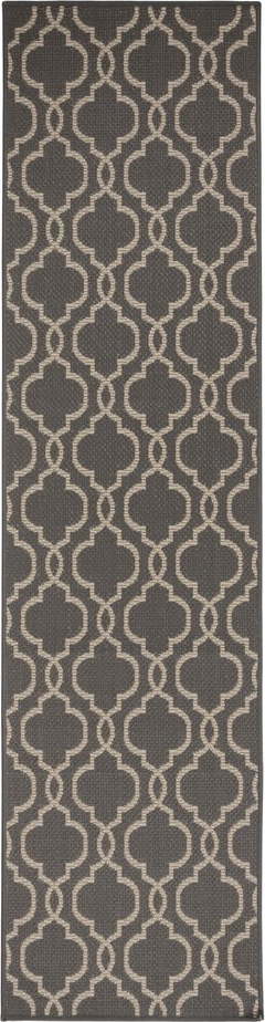 Šedo-béžový venkovní koberec běhoun 230x66 cm Milan - Flair Rugs Flair Rugs